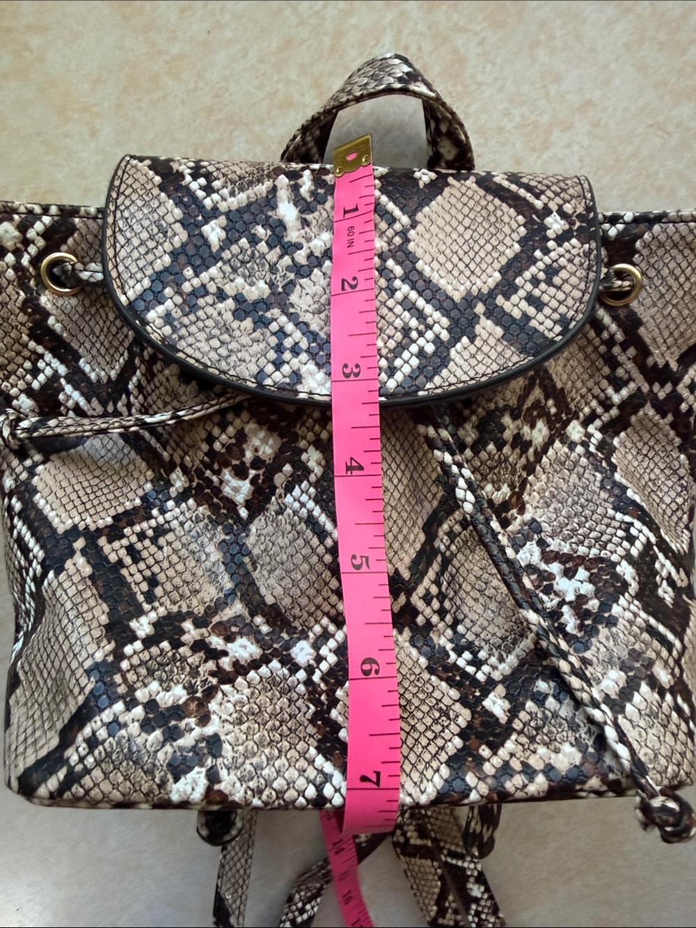 PacSun Snake Print Mini Backpack Purse - Excellent Condition! - Picture 14 of 16